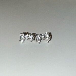 Juicy Couture Silver Bow Earrings